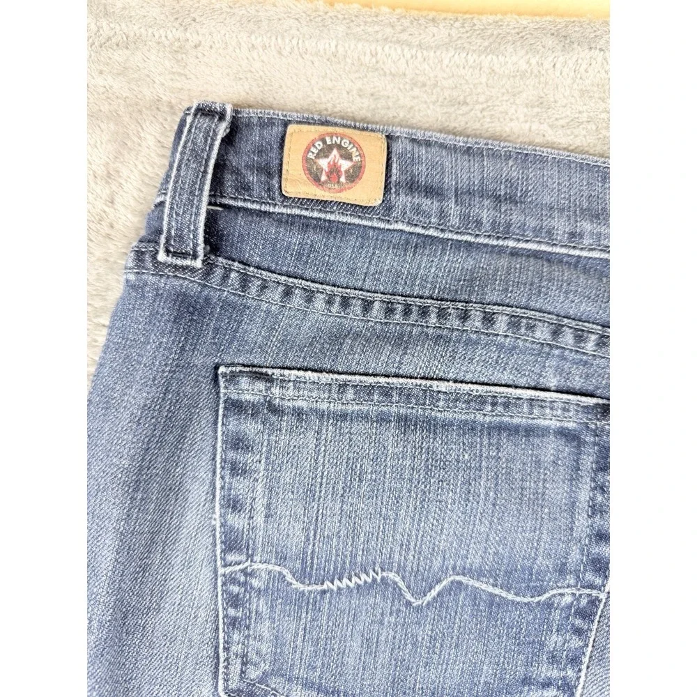 Red Engine Crossfire Jeans Womens 32 Actual 35x33 Skinny Boyfriend